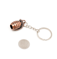 Брелок Microgun XS Граната Ф1 Медный