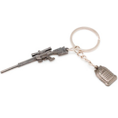 Брелок Microgun XS Винтовка M16A4 Classic с рюкзаком Хромированный