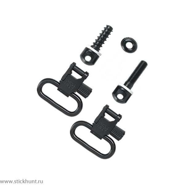 Антабки быстросъёмные для болтовых винтовок Uncle Mike`s 1001-3 под ремень 3,5 см 2 шт. черные
