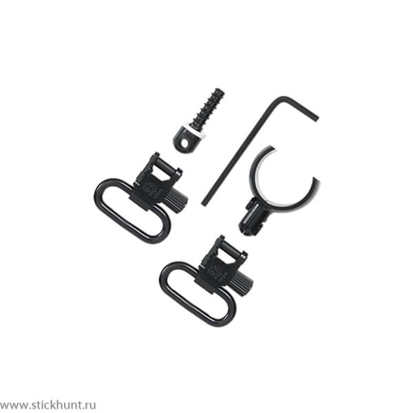 Антабки на приклад и ствол диаметром 1,6-1,7 см Uncle Mike`s 1391-2 под ремень 2,54 см 2 шт. черные