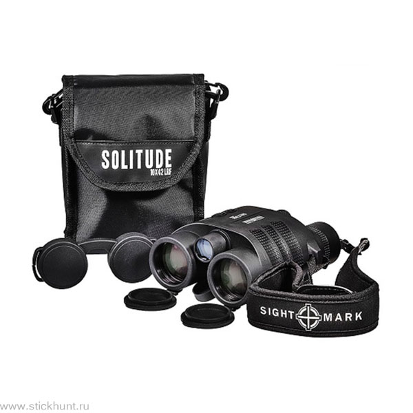 Картинка Бинокль с лазерным дальномером Sightmark Solitude 10x42 SM22007 дальность 1200 м. черный