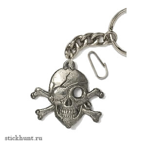 Брелок GG Harris Пиратский череп Олово Брелок GG Harris Пиратский череп Олово