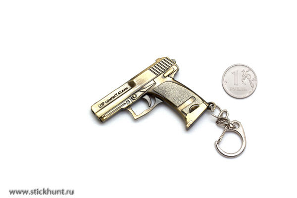 Брелок Microgun S HK USP 45 (Gold edition) Пистолет USP 45