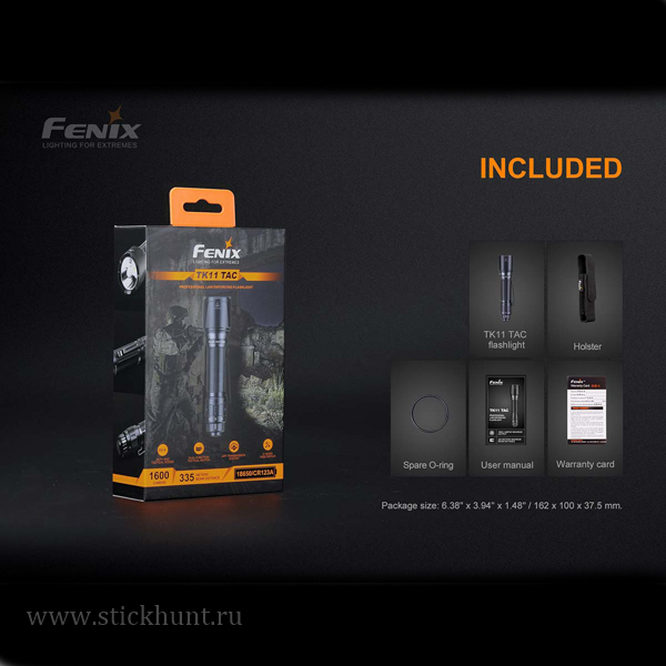 Фонарь светодиодный подствольный Fenix TK11 TAC Свет - Белый (Холодный) 1600 lm 285 м Фонарь светодиодный подствольный Fenix TK11 TAC Свет - Белый (Холодный) 1600 lm 285 м