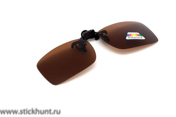 Накомарник клипон на очки Очкимарник Polarized поляризационные линзы кориневые 23%