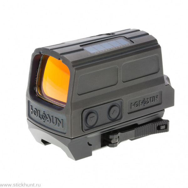 Коллиматорный прицел Holosun Enclosed Elite HE512T-GR на Weaver/Picatinny закрытый черный матовый