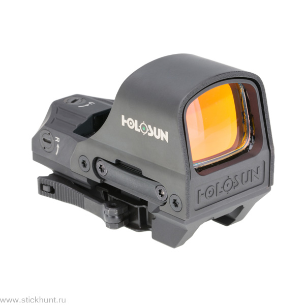 Коллиматорный прицел Holosun Open Elite HE510C-GR на Weaver/Picatinny открытый черный матовый