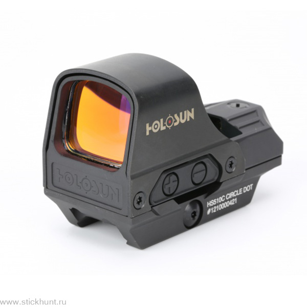 Коллиматорный прицел Holosun OpenReflex HS510C на Weaver/Picatinny открытый черный матовый