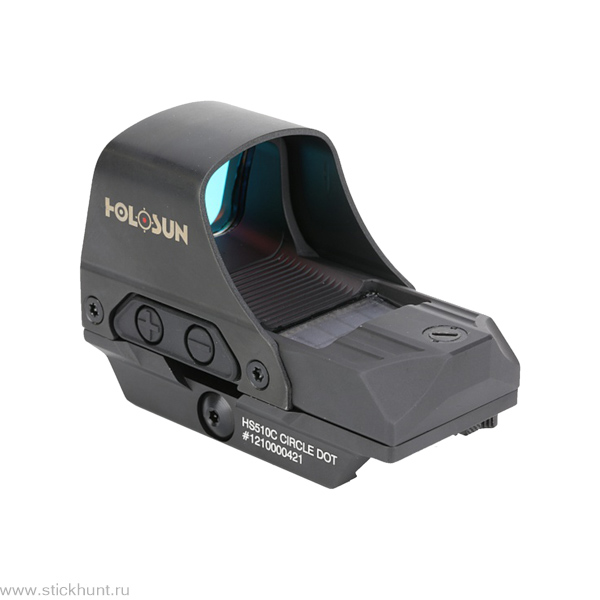 Коллиматорный прицел Holosun OpenReflex HS510C на Weaver/Picatinny открытый черный матовый