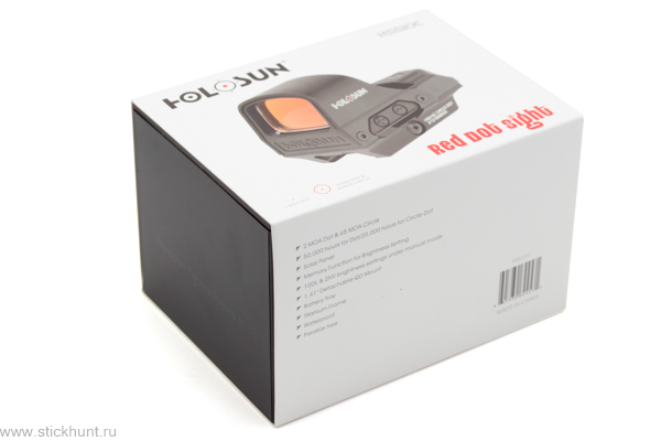 Коллиматорный прицел Holosun OpenReflex HS510C на Weaver/Picatinny открытый черный матовый