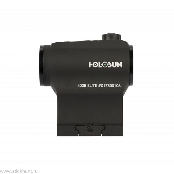 Коллиматорный прицел Holosun Paralow Elite HE403B-GR на Weaver закрытый черный матовый