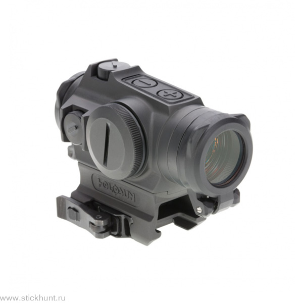 Коллиматорный прицел Holosun Paralow Elite HE515GT-GR на Weaver закрытый черный матовый