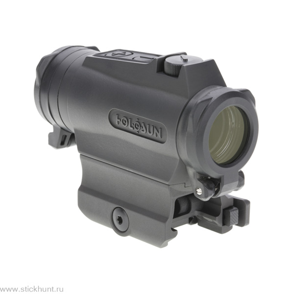 Коллиматорный прицел Holosun Paralow Elite HE515GT-GR на Weaver закрытый черный матовый