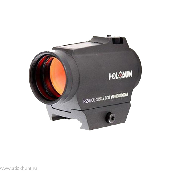 Коллиматорный прицел Holosun Paralow HS503CU на Weaver/Picatinny закрытый черный матовый