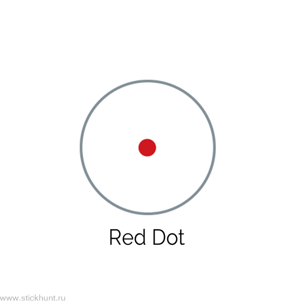 Коллиматорный прицел Holosun Tube Elite HE530G-RD на Weaver/Picatinny закрытый черный матовый