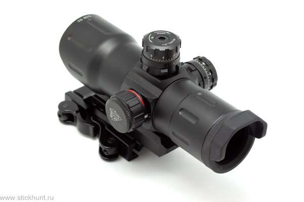 Фото Коллиматорный прицел Leapers SCP-TDSDQ на Weaver/Picatinny закрытый черный матовый