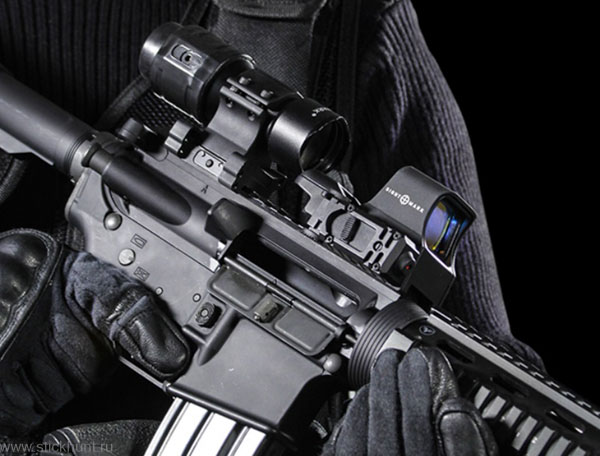 Коллиматорный прицел SightMark SM14003 на Weaver/Picatinny открытый черный матовый