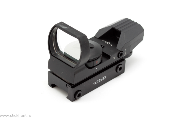 Коллиматорный прицел Target Optic TO-1-22-33 на Weaver/Picatinny открытый черный матовый