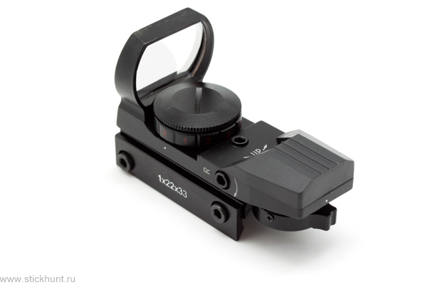 Коллиматорный прицел Target Optic TO-1-22-33 на Weaver/Picatinny открытый черный матовый