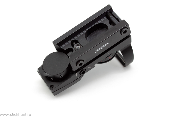 Коллиматорный прицел Target Optic TO-1-22-33 на Weaver/Picatinny открытый черный матовый