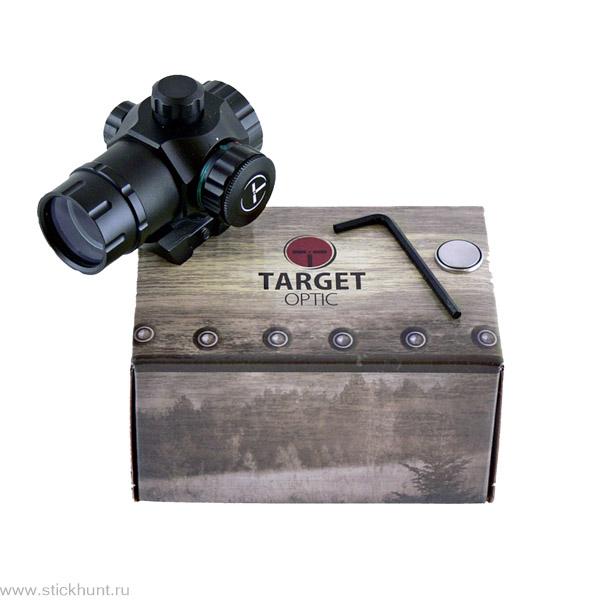Коллиматорный прицел Target Optic TO-1-22M на Weaver/Picatinny закрытый черный матовый