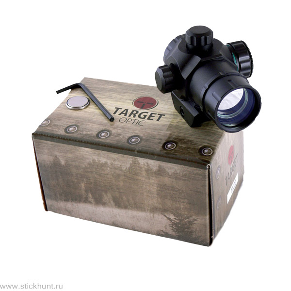 Коллиматорный прицел Target Optic TO-1-22M на Weaver/Picatinny закрытый черный матовый