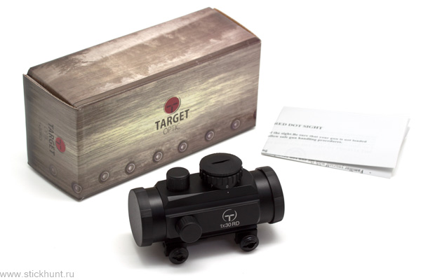 Коллиматорный прицел Target Optic TO-1-30 на Weaver/Picatinny закрытый черный матовый