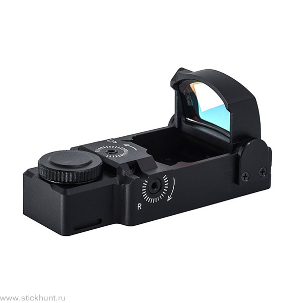 Коллиматорный прицел Tokyo Scope/Hakko TS-FLIPUP-II на Weaver/Picatinny открытый черный матовый