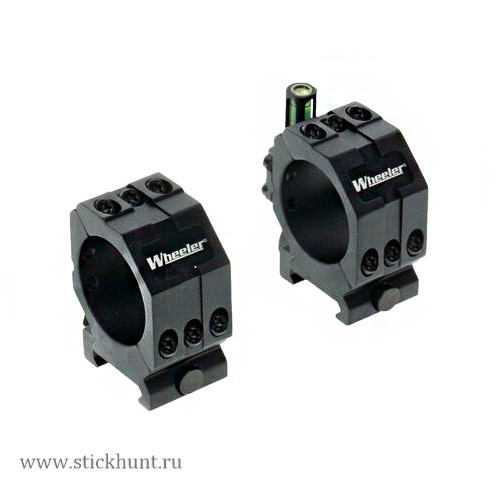 Кольца под прицел Wheeler 1099951 D=34 мм H=22.2 мм на Picatinny с уровнем | Низкие 2 шт Кольца под прицел Wheeler 1099951 D=34 мм H=22.2 мм на Picatinny с уровнем | Низкие 2 шт