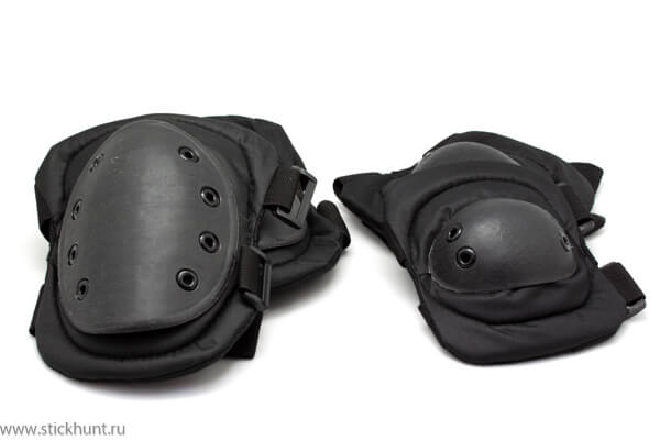 Комплект защиты Стикхант US Army (наколенники и налокотники) черный