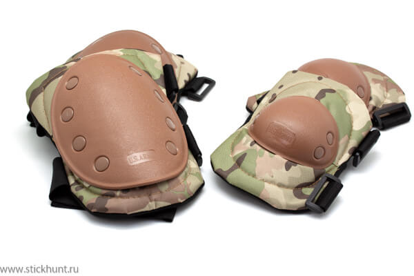 Комплект защиты Стикхант US Army (наколенники и налокотники) камуфляж
