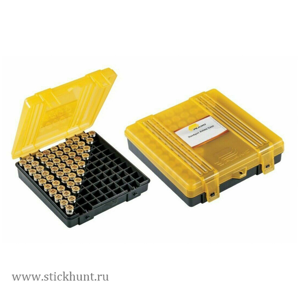 Коробка Plano 1225-00 для хранения 100 патронов .357 Mag, .38 Spec, .38 S&W калибра Жёлтый Коробка Plano 1225-00 для хранения 100 патронов .357 Mag, .38 Spec, .38 S&W калибра Жёлтый
