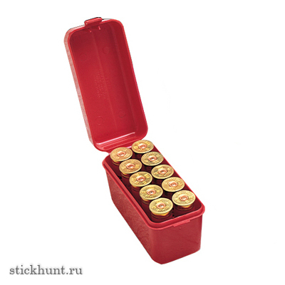 Коробочка MTM S-10-30 для хранения 10 патронов 12 калибра Красный Коробочка MTM S-10-30 для хранения 10 патронов 12 калибра Красный