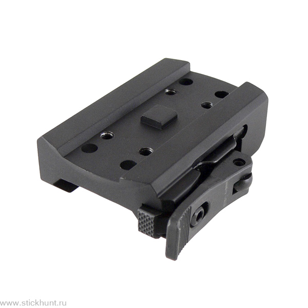 Кронштейн быстросъемный для коллиматорного прицела Holosun HS-MLQ1 на Weaver/Picatinny низкий черный