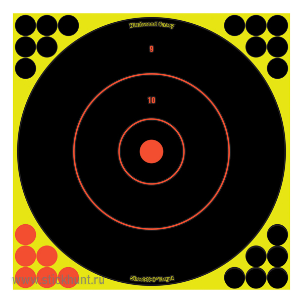 Мишень бумажная Birchwood Casey Shoot Bulls-Eye с проявлением попаданий 300 мм 5 шт Мишень бумажная Birchwood Casey Shoot Bulls-Eye с проявлением попаданий 300 мм 5 шт