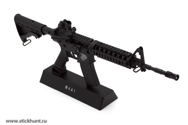 Модель сувенирная в виде оружия Microgun L Автоматический карабин M4A1 телескопический приклад стандартный прицел