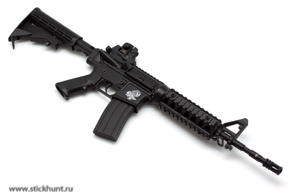 Модель сувенирная в виде оружия Microgun L Автоматический карабин M4A1 телескопический приклад стандартный прицел