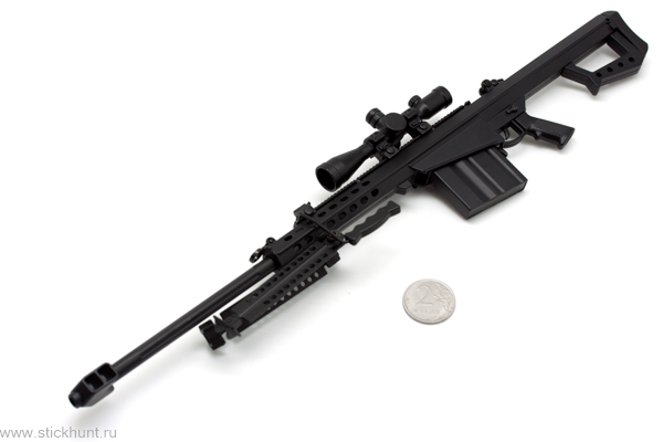 Модель сувенирная в виде оружия Microgun L Barrett M82 Снайперская винтовка