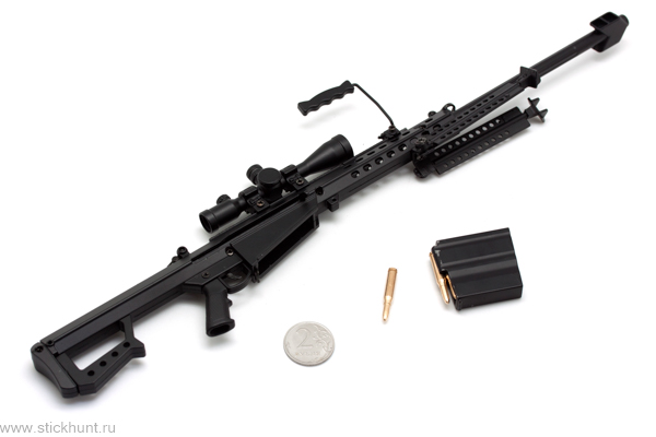 Модель сувенирная в виде оружия Microgun L Barrett M82 Снайперская винтовка фото