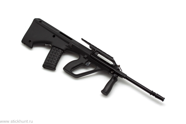 Фото Модель сувенирная в виде оружия Microgun L Steyr AUG Армейская универсальная винтовка черная