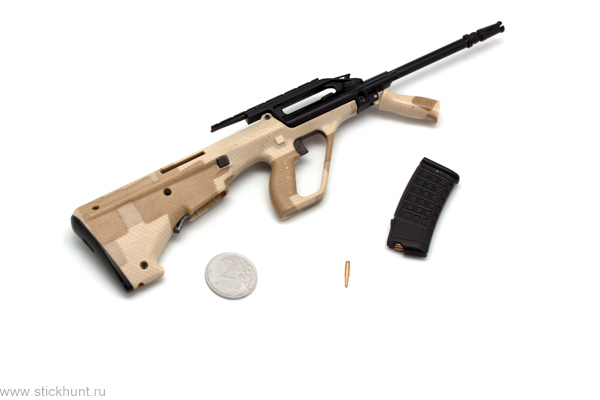 Модель сувенирная в виде оружия Microgun L Steyr AUG Camo Армейская универсальная винтовка в расцветке камуфляж