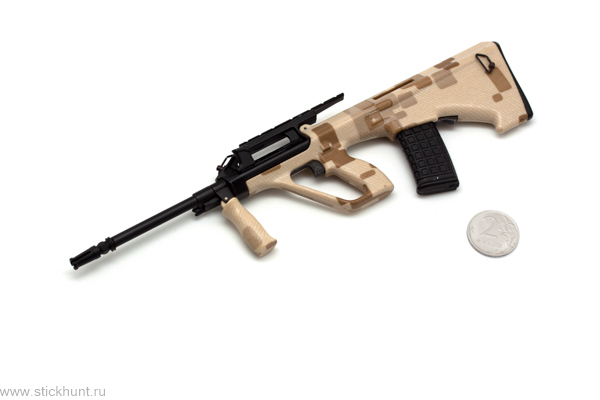 Модель сувенирная в виде оружия Microgun L Steyr AUG Camo Армейская универсальная винтовка в расцветке камуфляж