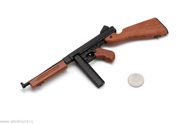 Модель сувенирная в виде оружия Microgun L Thompson Пистолет-пулемёт Томпсона