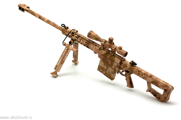 Изображение Модель сувенирная в виде оружия Microgun L Barrett M82 Снайперская винтовка койот