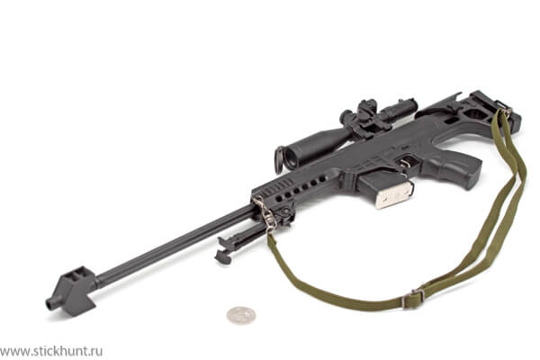 Модель сувенирная в виде оружия Microgun XL Barrett M82 Снайперская винтовка черная