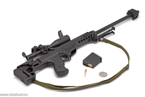 Изображение модель сувенирная в виде оружия Microgun XL Barrett M82 Снайперская винтовка черная