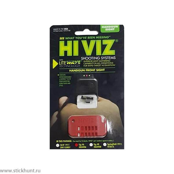 Мушка HiViz пистолетная SGLW08 для Sig Sauer 3 цвета для P-серий (кроме P250) высота 6 мм Мушка HiViz пистолетная SGLW08 для Sig Sauer 3 цвета для P-серий (кроме P250) высота 6 мм