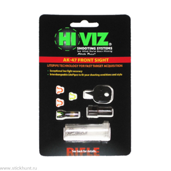 Мушка HiViz AK2010 для АК / Вепрь / Сайга / Тигр 2 зелёных и 2 красных оптоволокна Мушка HiViz AK2010 для АК / Вепрь / Сайга / Тигр 2 зелёных и 2 красных оптоволокна