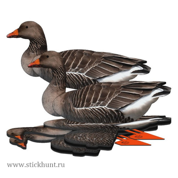 Набор чучел гусей серых NRA FUD Greylag 2 шт Набор чучел гусей серых NRA FUD Greylag 2 шт