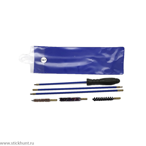 Набор для чистки нарезного оружия калибра 7 мм Nimar 130.1007 шомпол металлический в оплётке
